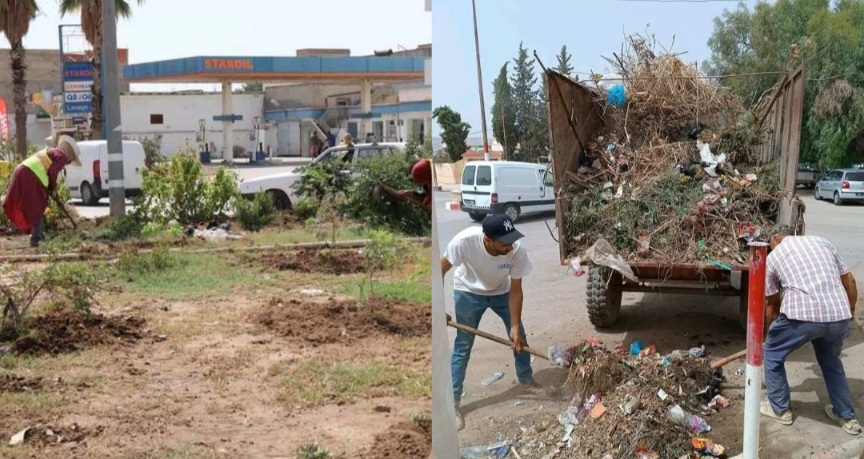  جندوبة.. حملات نظافة وسط المدينة